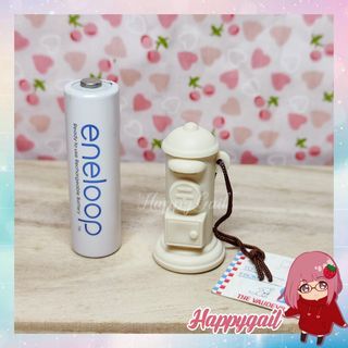 Y23c_084 Mini White Post Box Charm