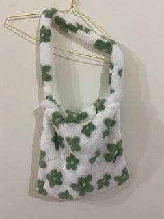 Y2K風格 小花圖樣毛毛背帶