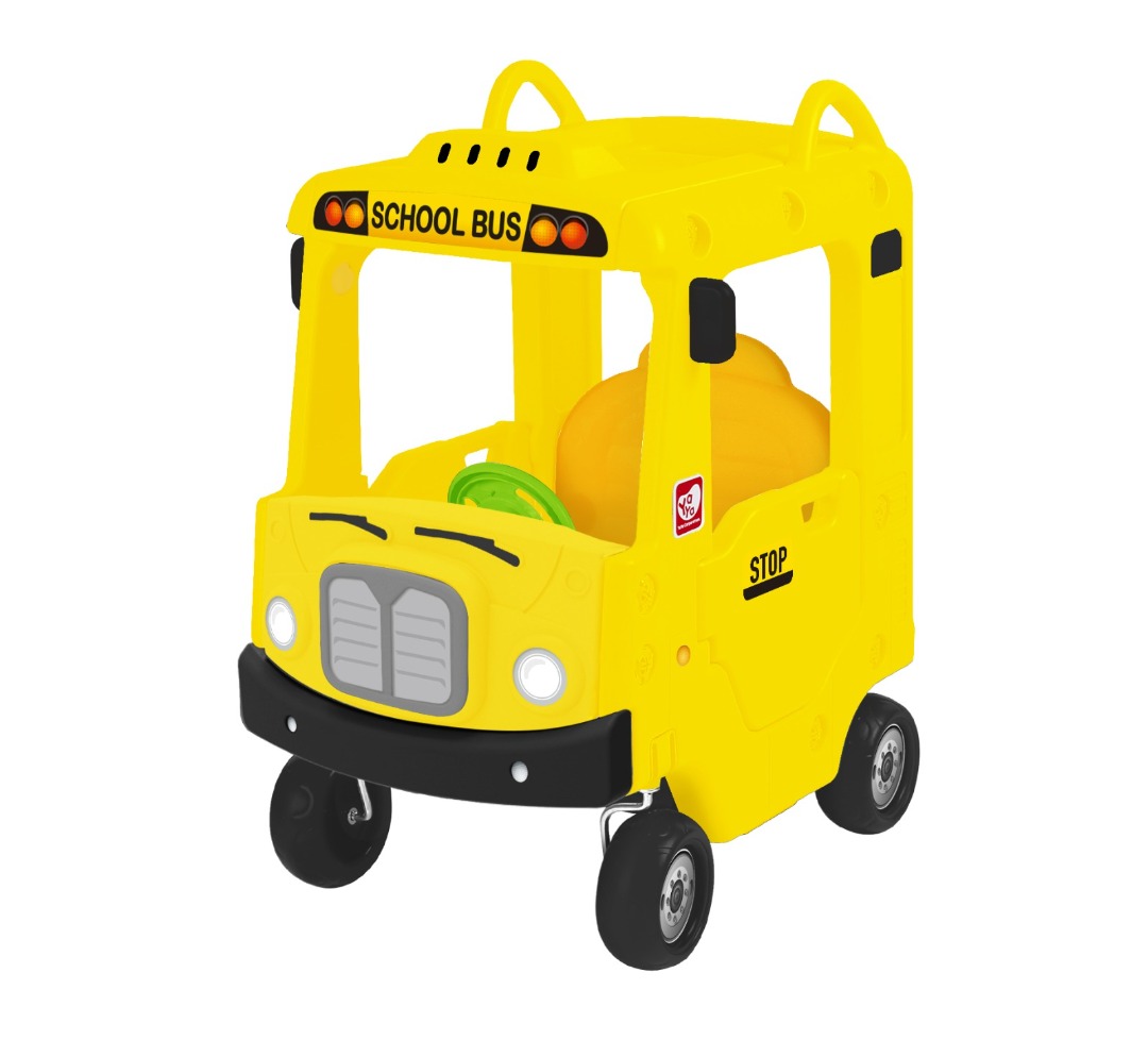 YaYa Yellow School Bus Ride On, Hobbies & Toys, Toys & Games on Carousell