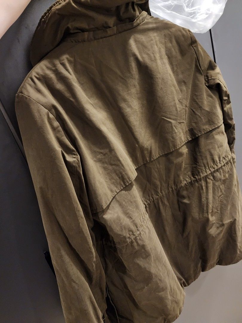 zara army green balloon jeans jogger ::: s main image 0