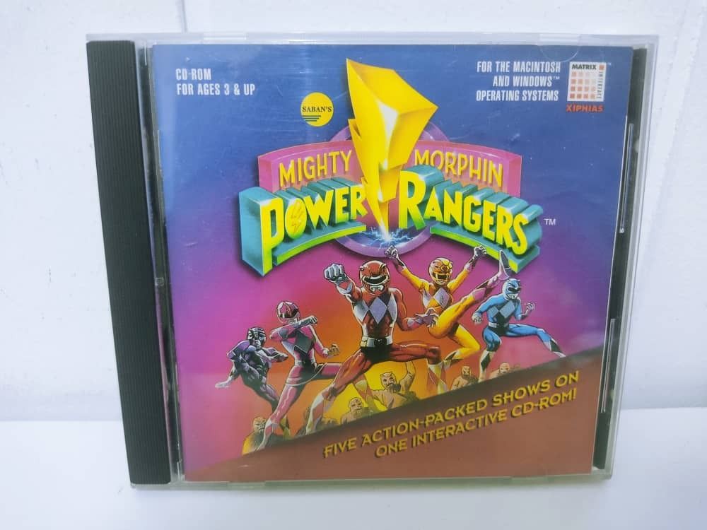 1994 MMPR MIGHTY MORPHIN POWER RANGERS WINDOWS/MAC CD-ROM XIPHIAS