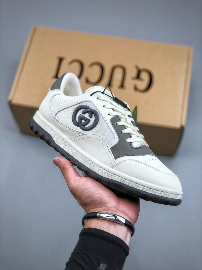 White gucci clearance style trainers