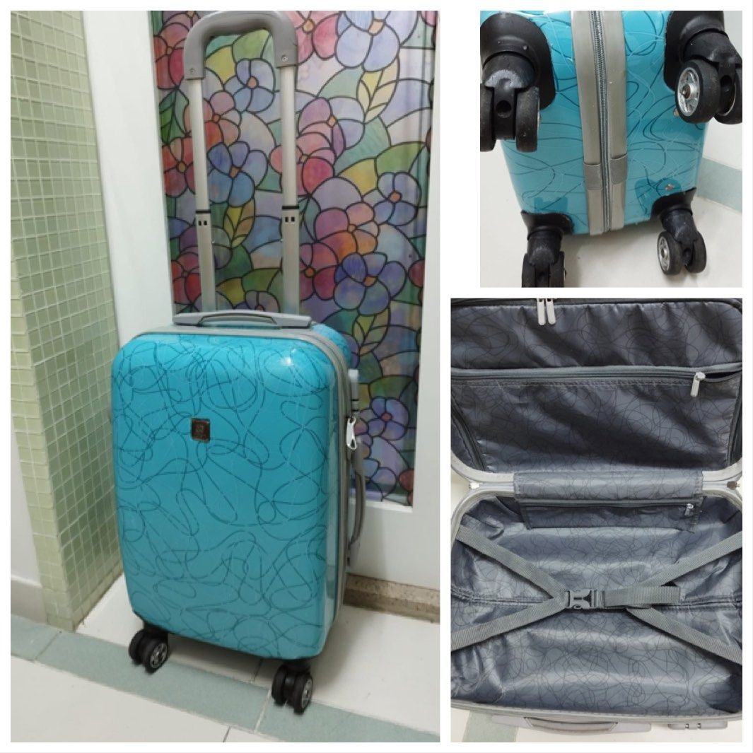 千色店21吋行李箱旅行箱18Kg 8 Wheels Trendy Luggage Suitcase, 興趣及遊戲, 旅行, 旅遊- 旅行必需品及用品-  Carousell