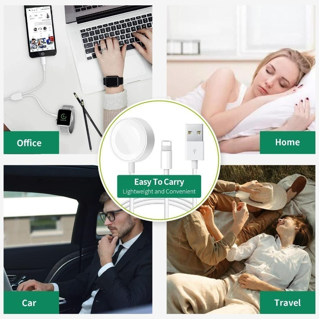 3217) 2 IN 1 WIRELESS CHARGING CABLE FOR IPHONE WATCH CHARGER