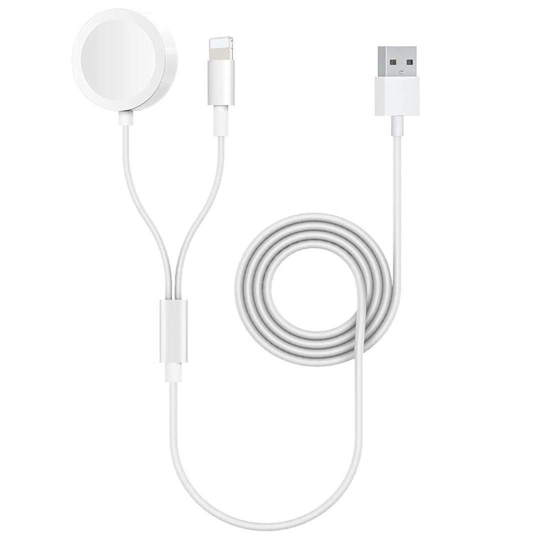 3217) 2 IN 1 WIRELESS CHARGING CABLE FOR IPHONE WATCH CHARGER