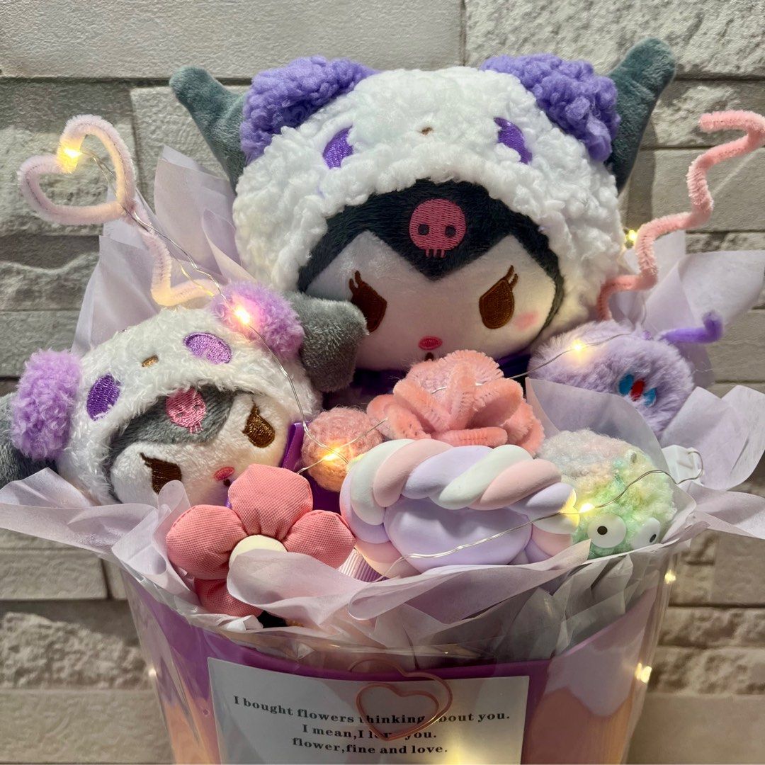 50cm big kuromi bouquet sanrio cute birthday anniversary gift present