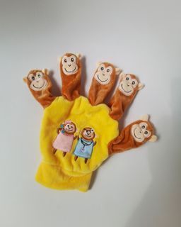 5 little Monkeys Finger Puppet