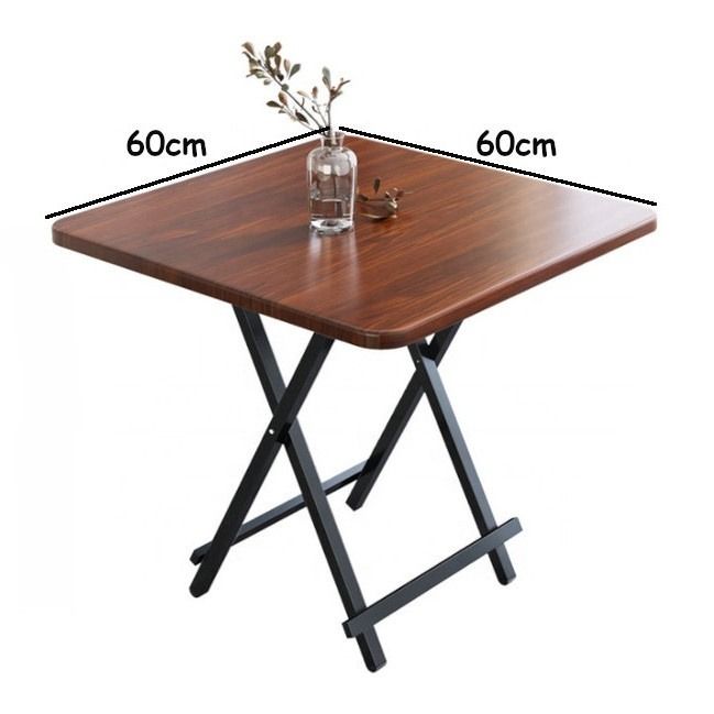 60cm Dining Table Desk Fold Simple Kitchen Home Meal Portable Wood Meja