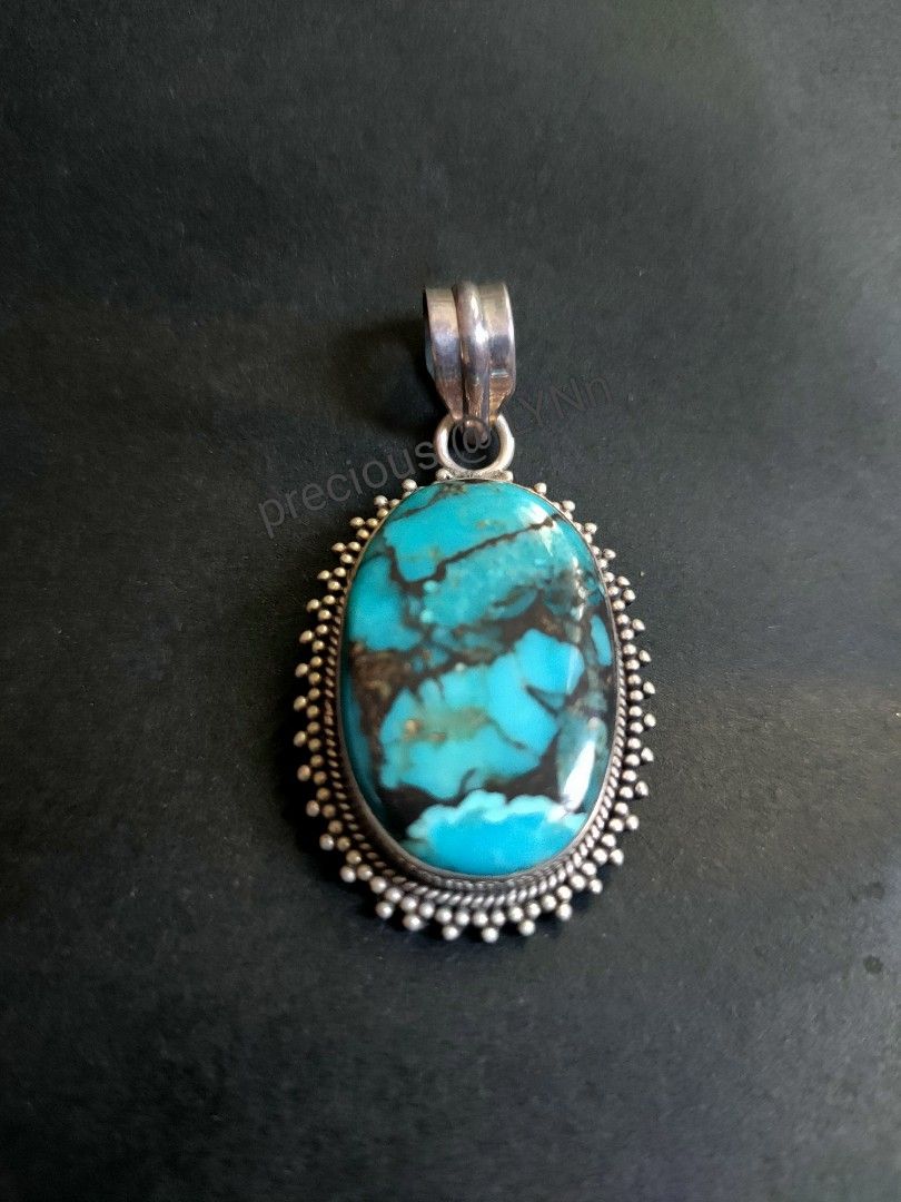 Real turquoise pendant on sale