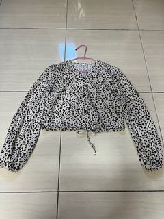豹紋襯衫上衣