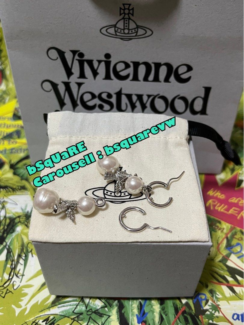 現貨) 2023春夏Vivienne Westwood COLOMBA EARRINGS 合金小鳥珍珠土星 ...