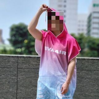 長榮馬拉松 斗篷 毛巾衣
