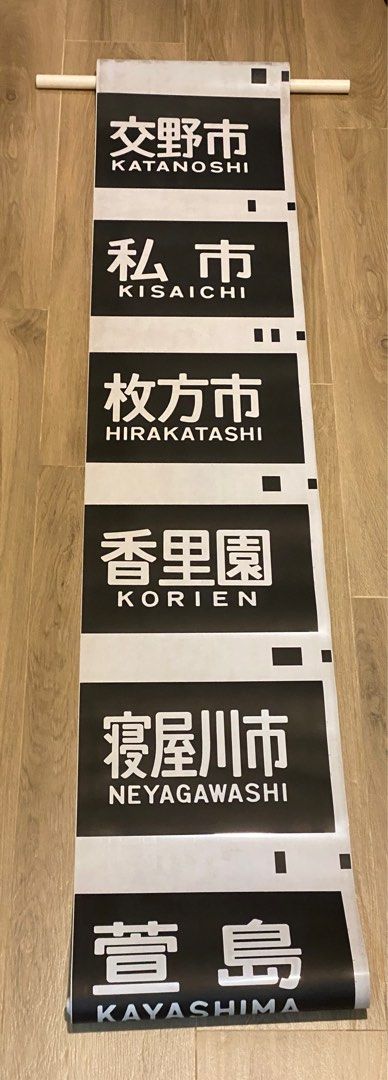 京阪電鐵方向幕路線牌全卷, 興趣及遊戲, 收藏品及紀念品, 古董收藏