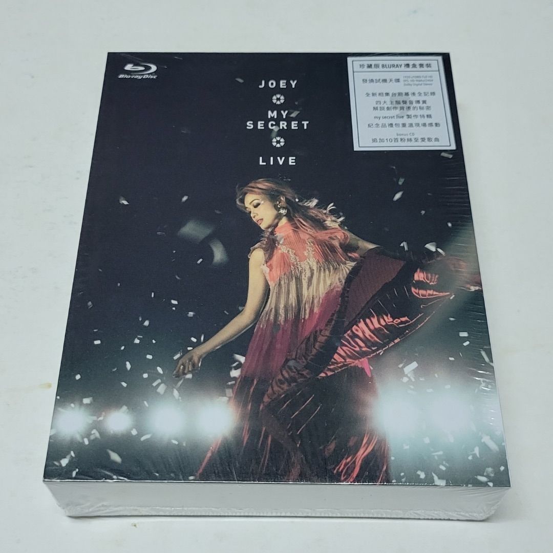 特別版連貼紙全新未開封Blu-ray BD 容祖兒Joey My Secret Live 演唱會CD 藍光Blu ray