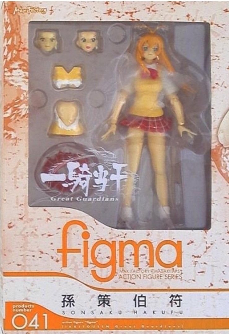 不議價全新Figma 041 一騎當千孫策伯符, 興趣及遊戲, 玩具& 遊戲