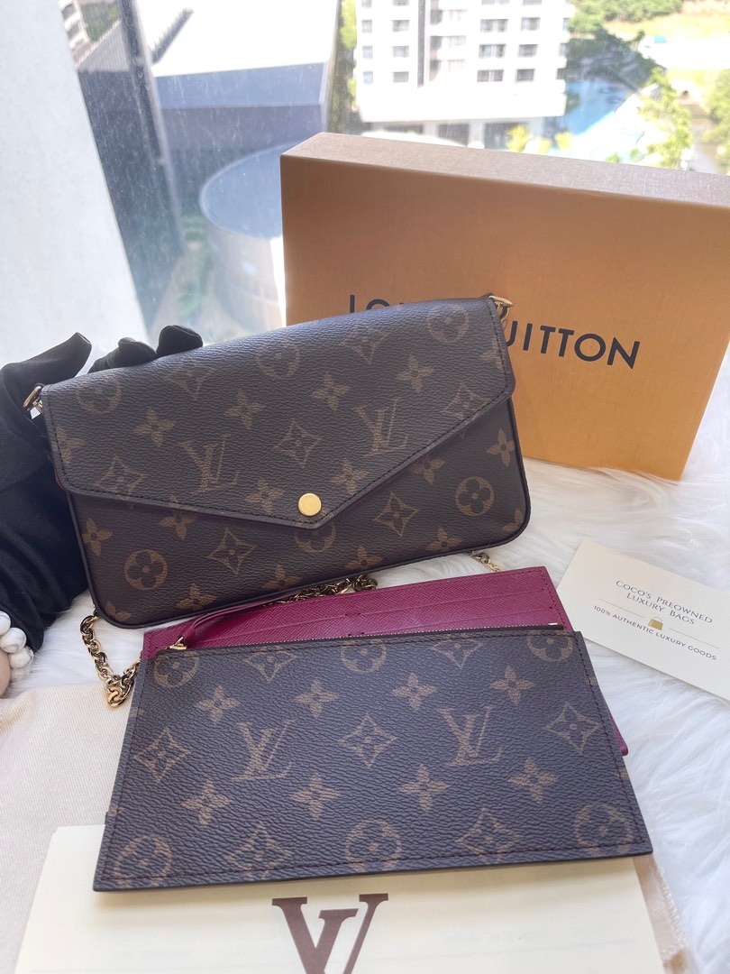 Pre-order Louis Vuitton LV Felicie Pochette Epi Leather Pink with  Cardholder Wallet on Chain WOC, Luxury, Bags & Wallets on Carousell