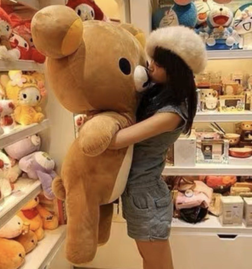 Authentic White Rilakkuma Big Plush Bear Hobbies Toys Toys Games on Carousell