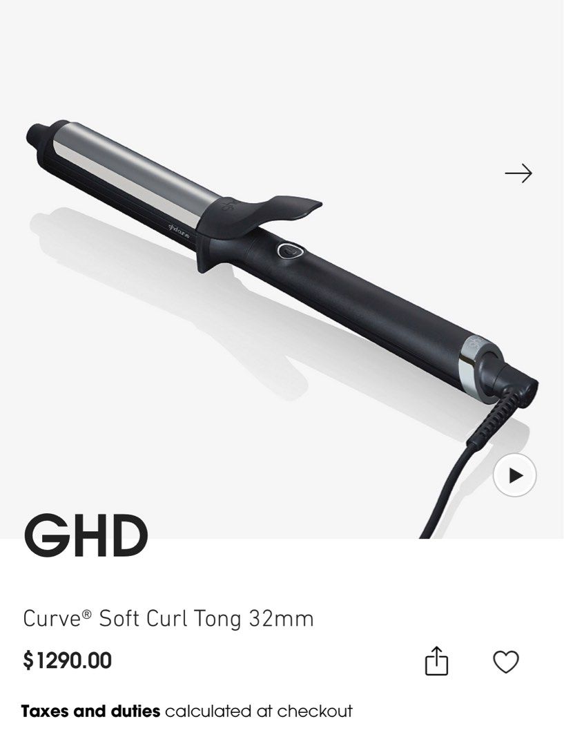 GHD Curve Soft Curl Tong 32mm Carousell