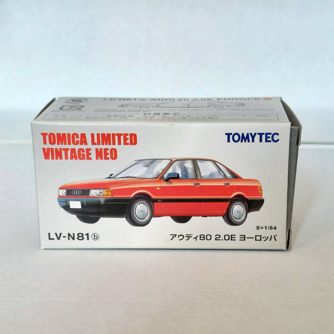 全新LV-N81b Tomy Tomytec Tomica Limited Vintage Neo 奧迪Audi 80