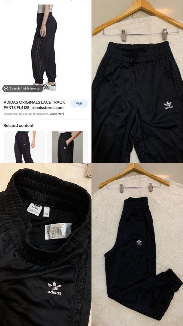 Lace sales track pants