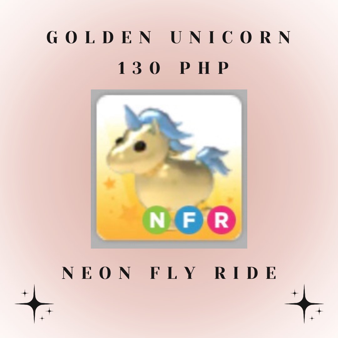 Adopt Me Pets Golden Unicorn on Carousell