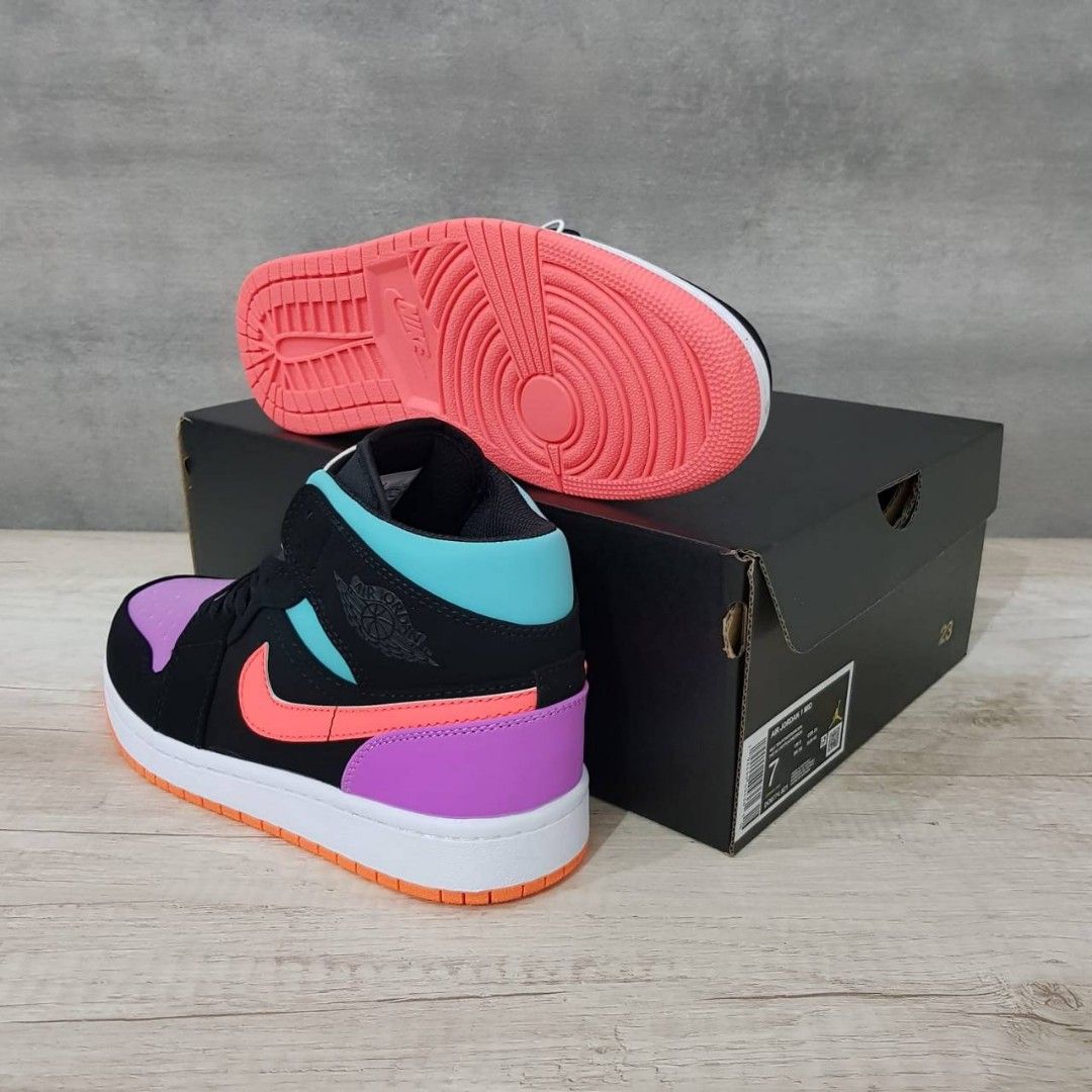 Pink Jordan Multicolor Gs Air Jordan Mid Fierce Pink (GS) FD8780-116