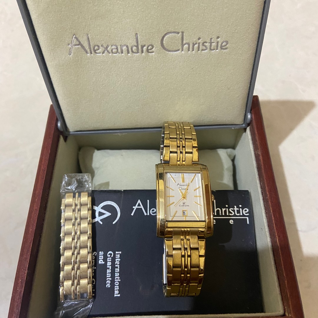 Alexandre Christie gold watch Fesyen Wanita Jam Tangan di Carousell