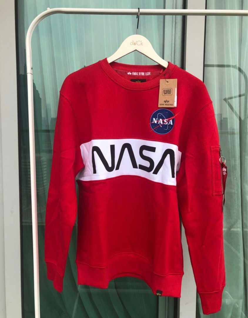 Nasa discount red sweatshirt