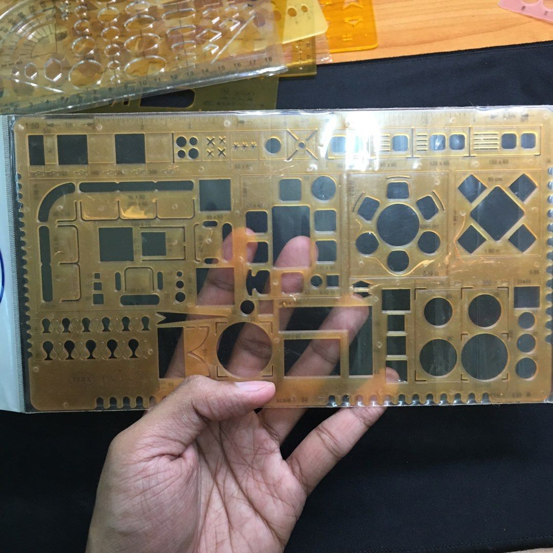 Architect / Engineering Drawing Stencils, Hobbies & Toys, Stationery