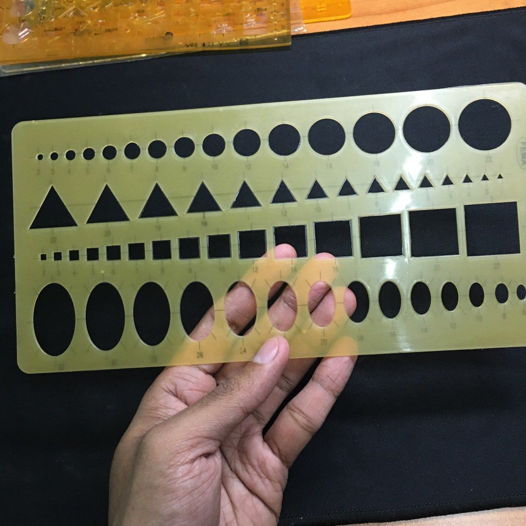 Architect / Engineering Drawing Stencils, Hobbies & Toys, Stationery