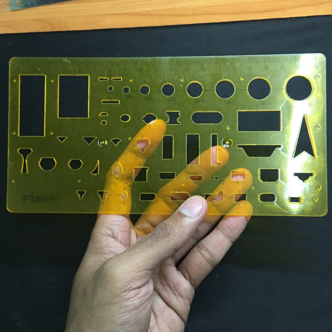 Architect / Engineering Drawing Stencils, Hobbies & Toys, Stationery
