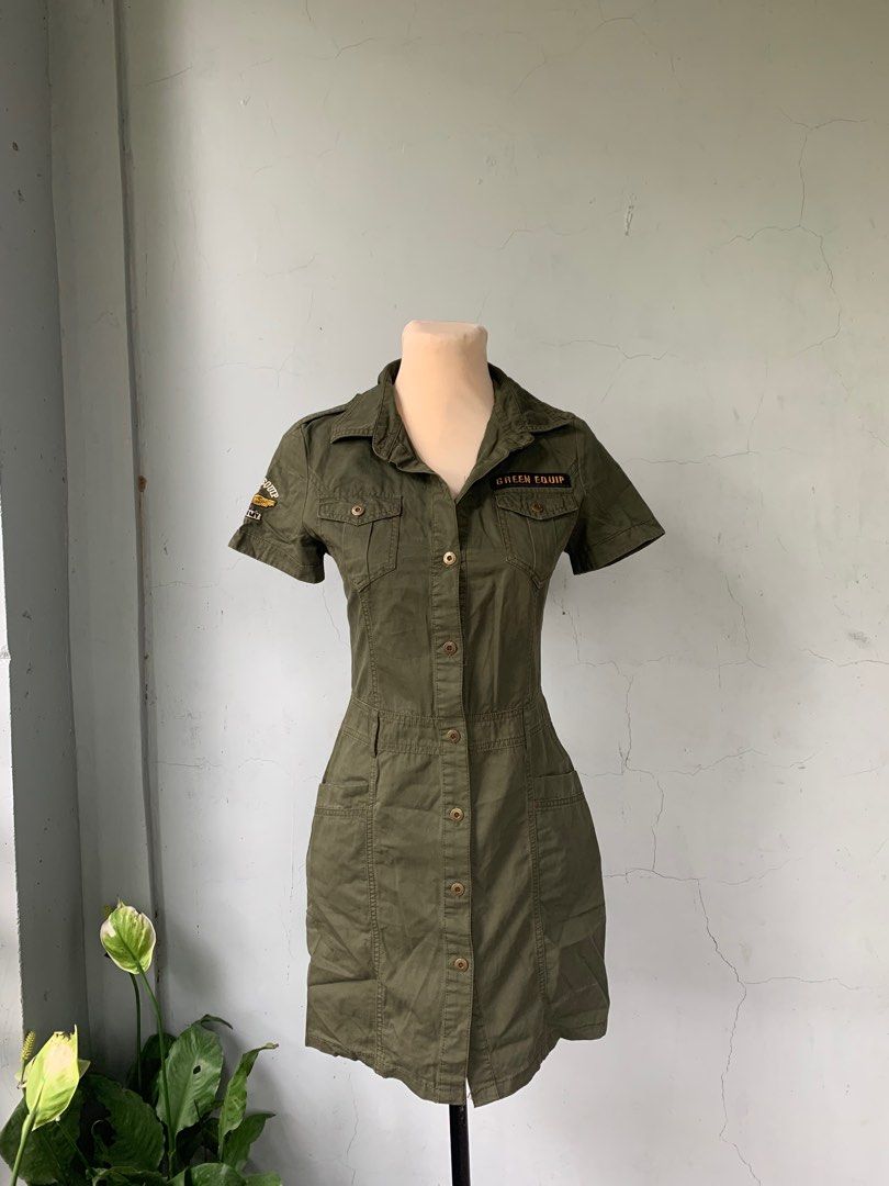 Army Dress Design, Women's Fashion, Dresses & Sets, Dresses on Carousell