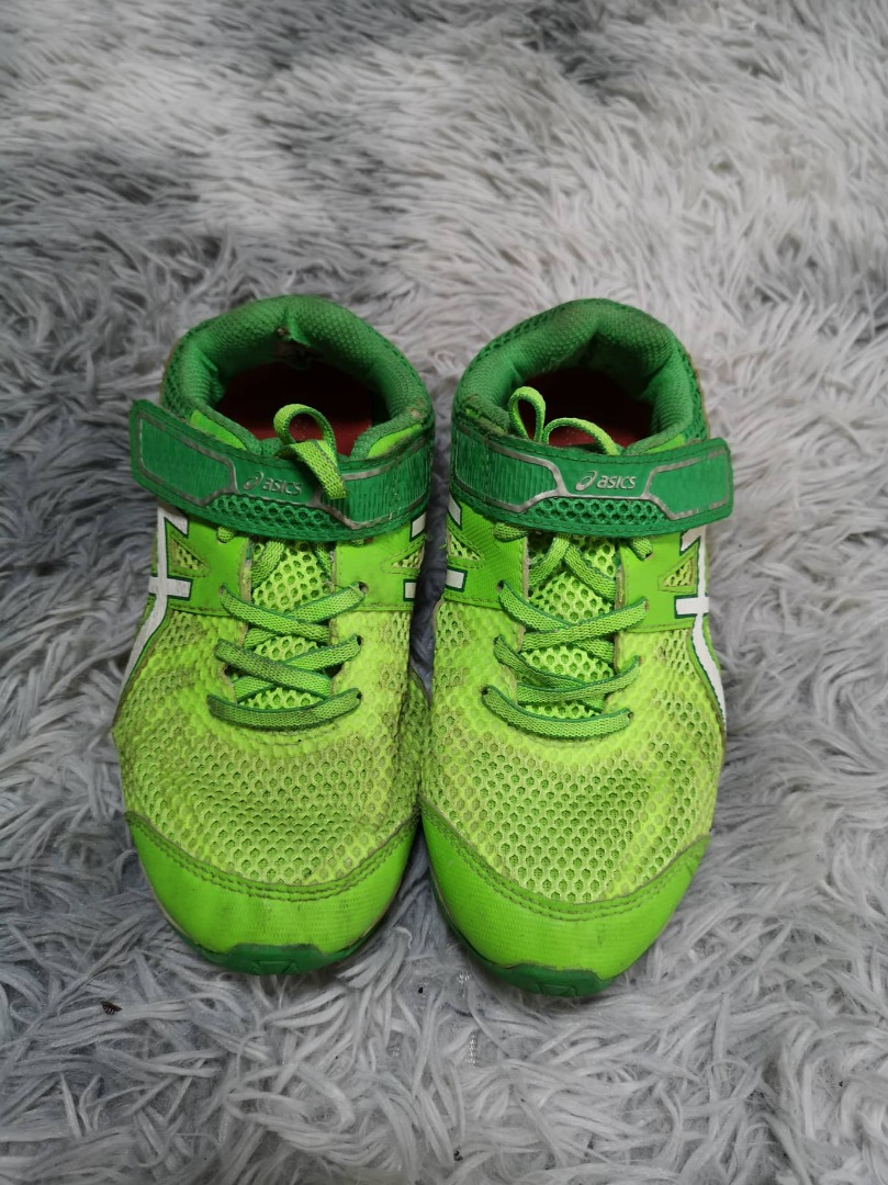 Asics Neon Green Rubber Shoes on Carousell