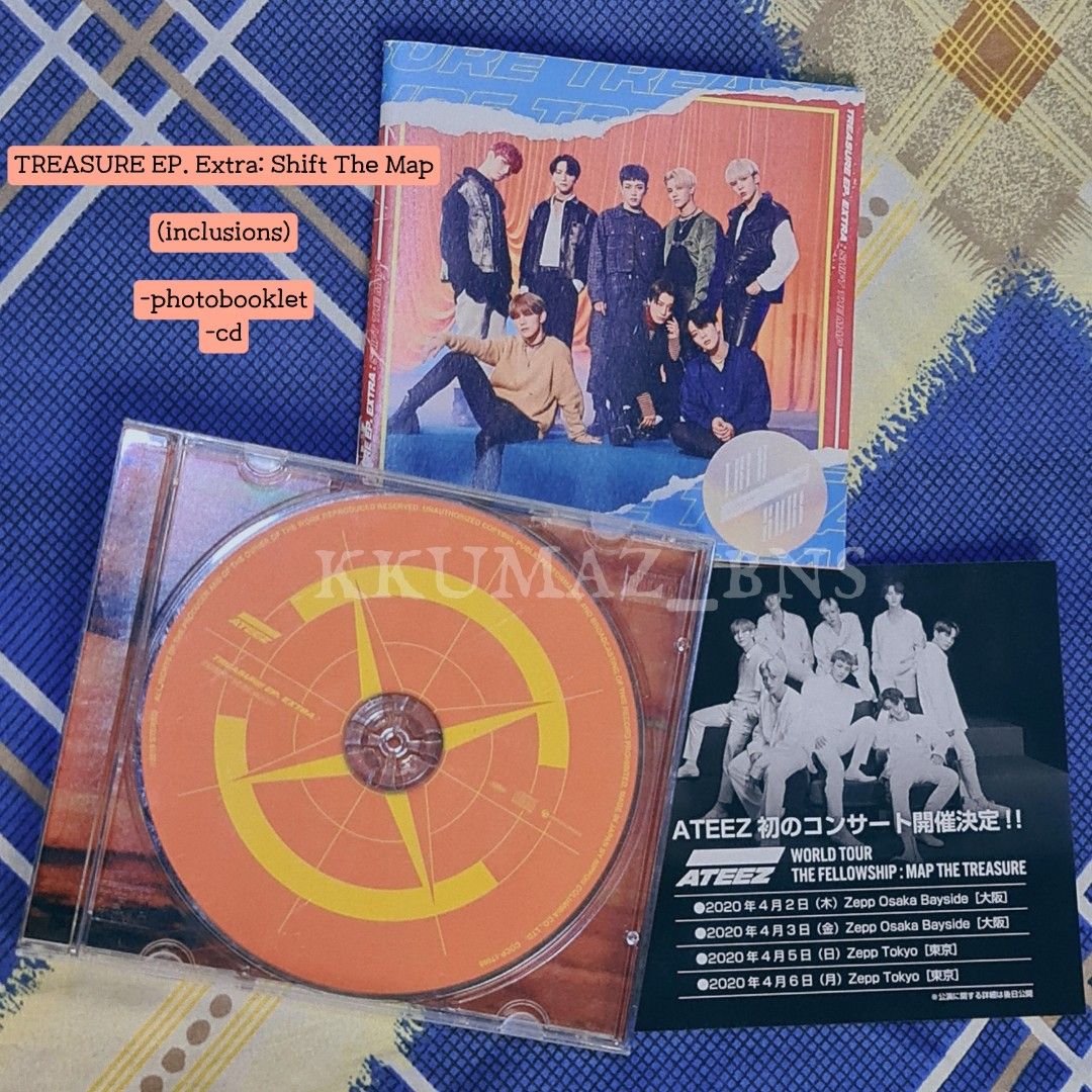 ATEEZ ALBUM (TREASURE EP. Extra Shift The Map) on Carousell