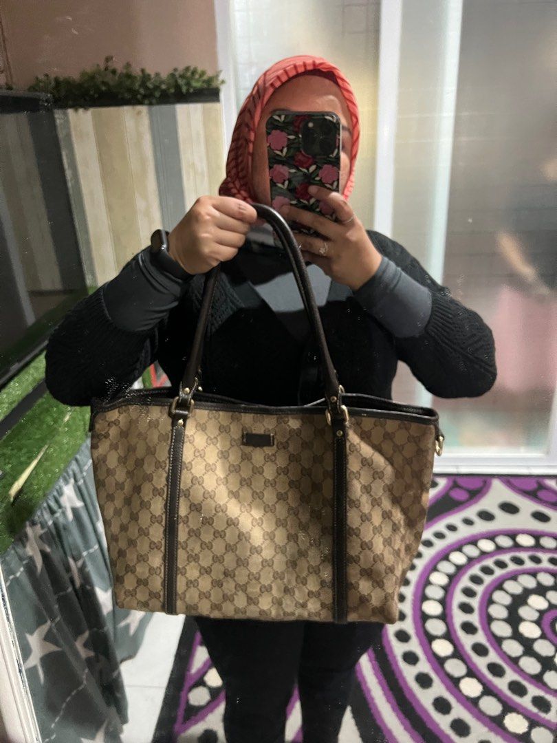 Gucci tote bag canvas hotsell
