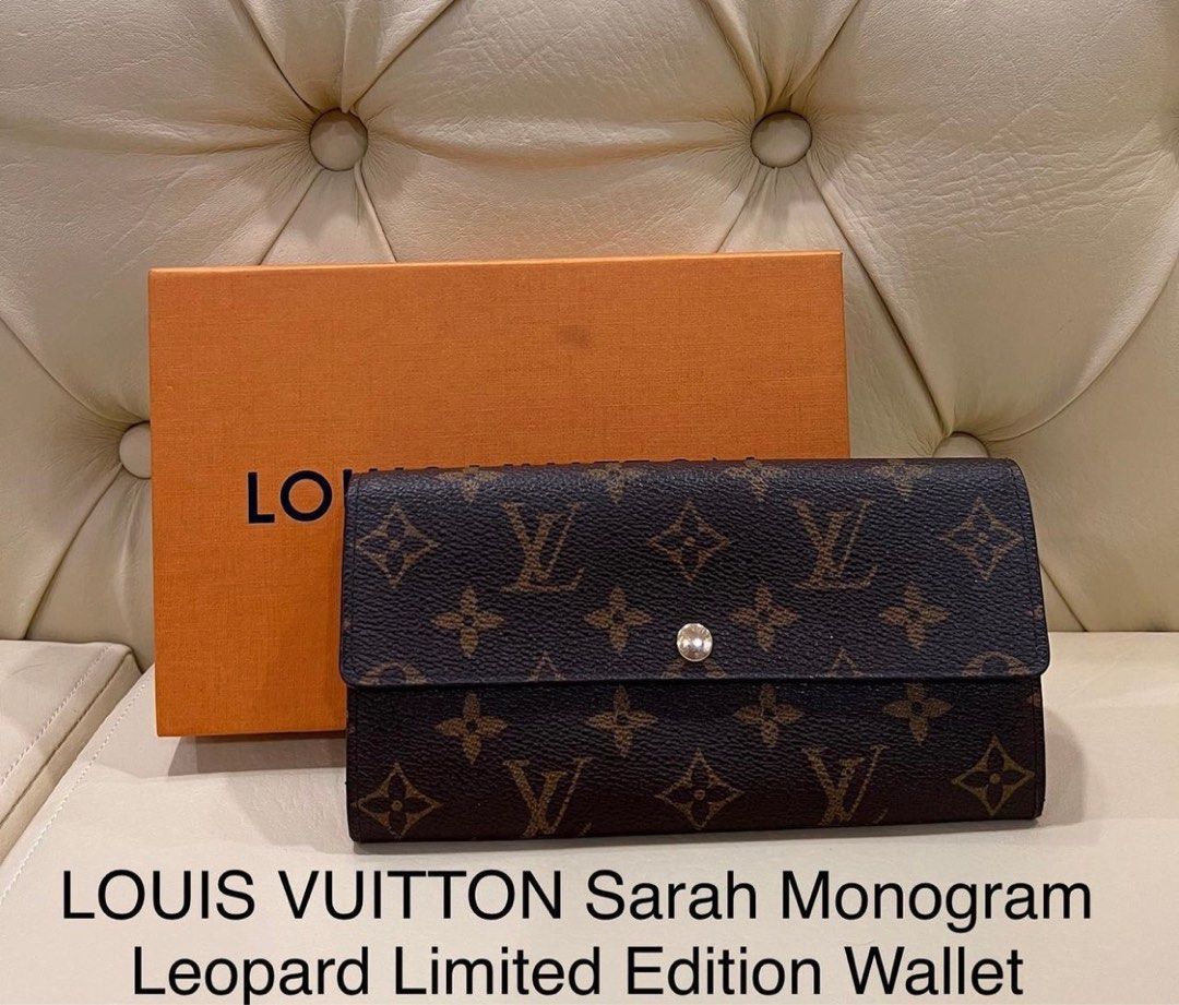 LOUIS VUITTON purse M60104 Portefeiulle Sarah Monogram leopard