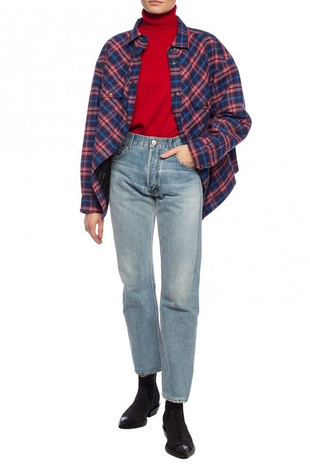 balenciaga oversized flannel
