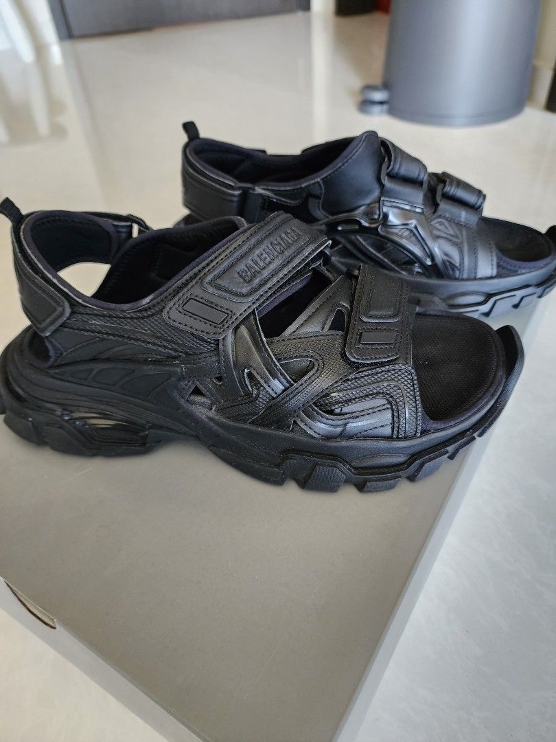 Balenciaga sandals discount mens silver