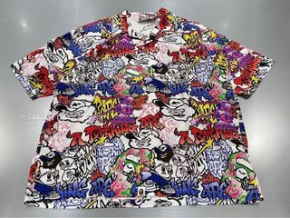 BAPE GRAFFITI PATTERN HAWAIIAN SHIRT