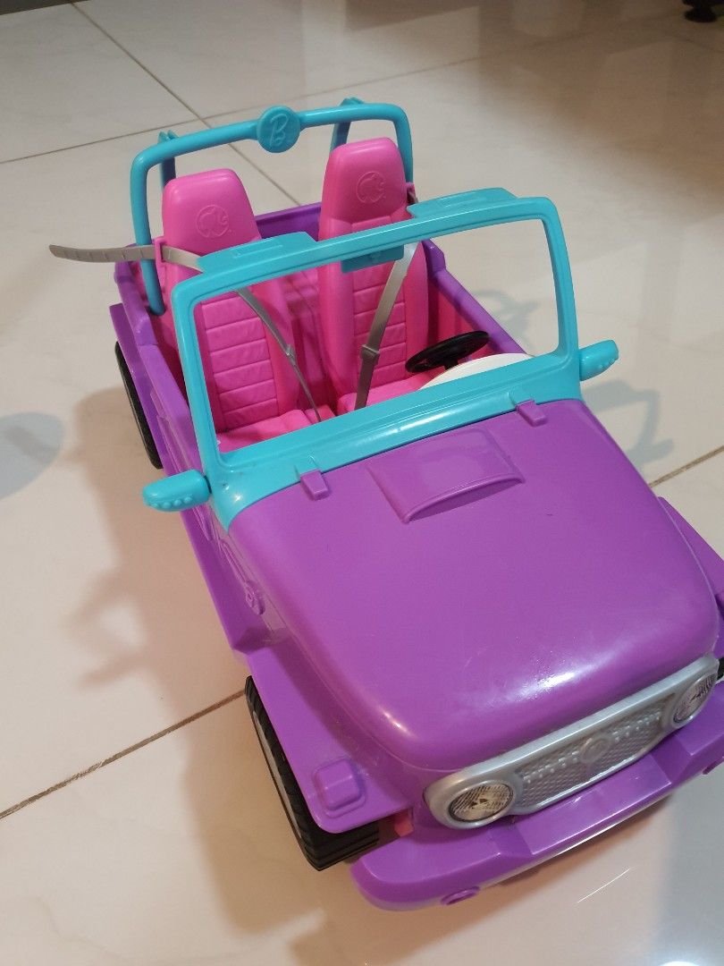 Barbie purple jeep new arrivals