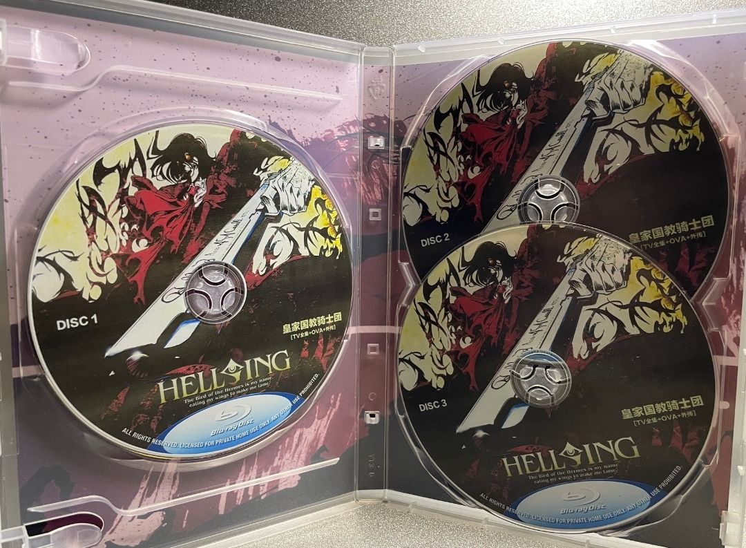 BD 廣東話Blu-ray HELLSING 皇家國教騎士團全, 3碟, 興趣及遊戲, 音樂