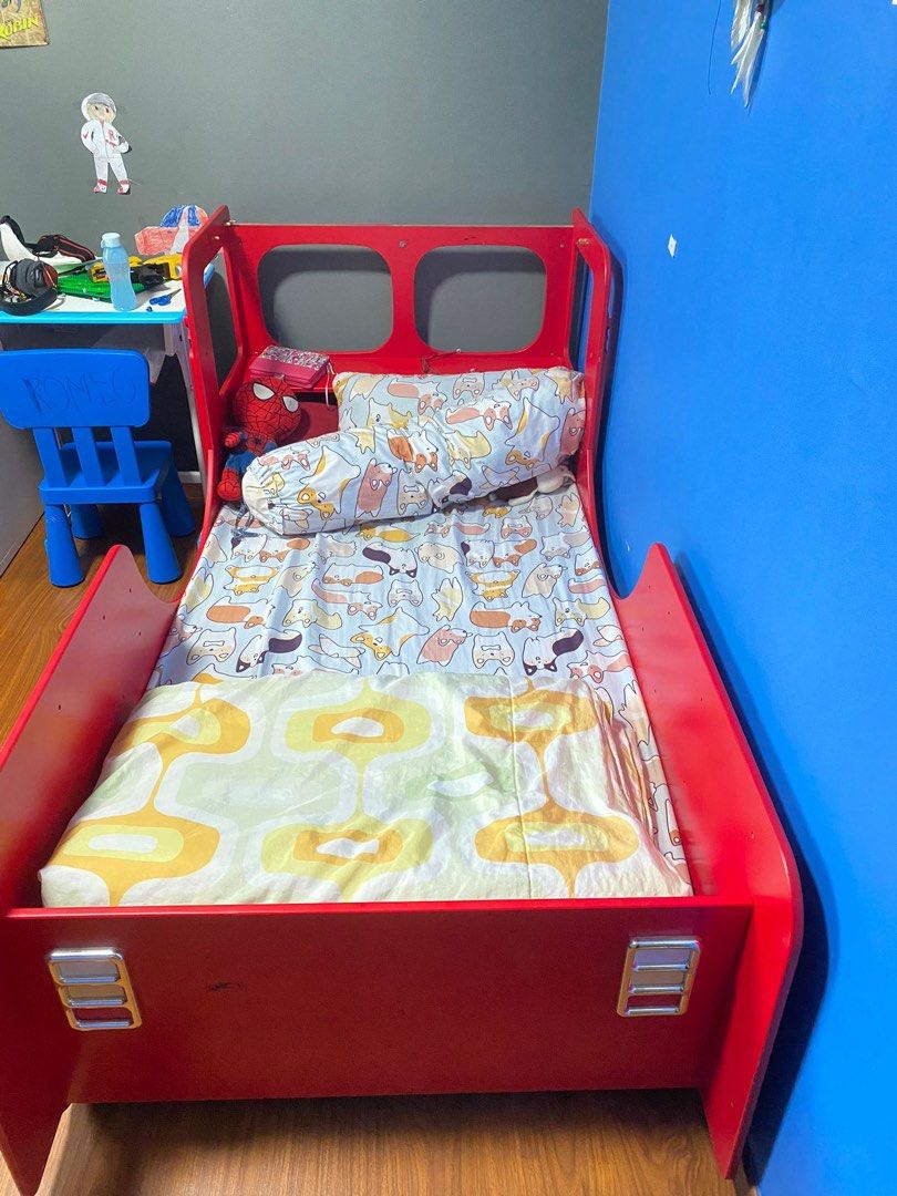 Bed Frame + mattress single, Furniture & Home Living, Furniture, Bed