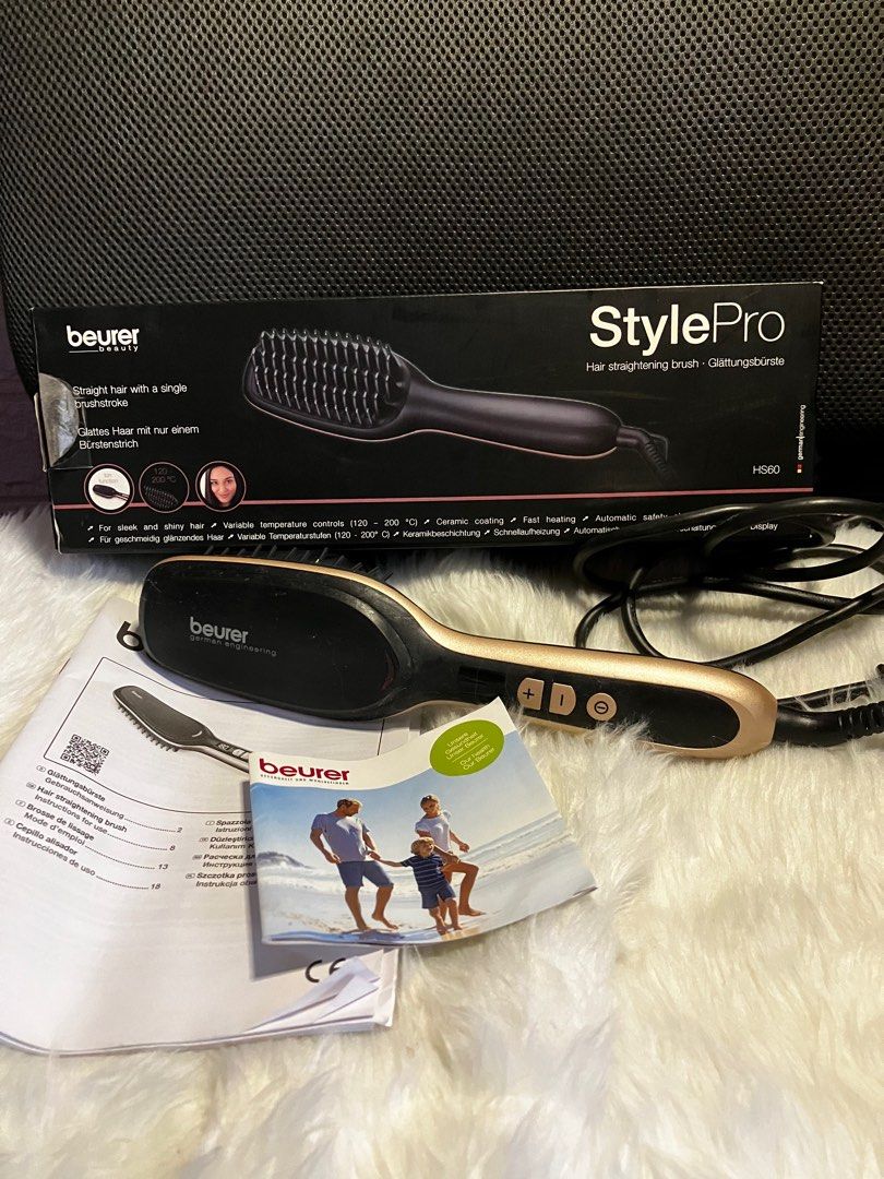 Beurer hair straightening brush hot sale
