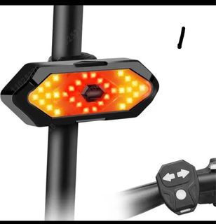 Bike Turn Signal Rear Light Remote Bicycle Lights LED USB Rechargeable Bicycle Lamp Bike Wireless Warning Tail Light