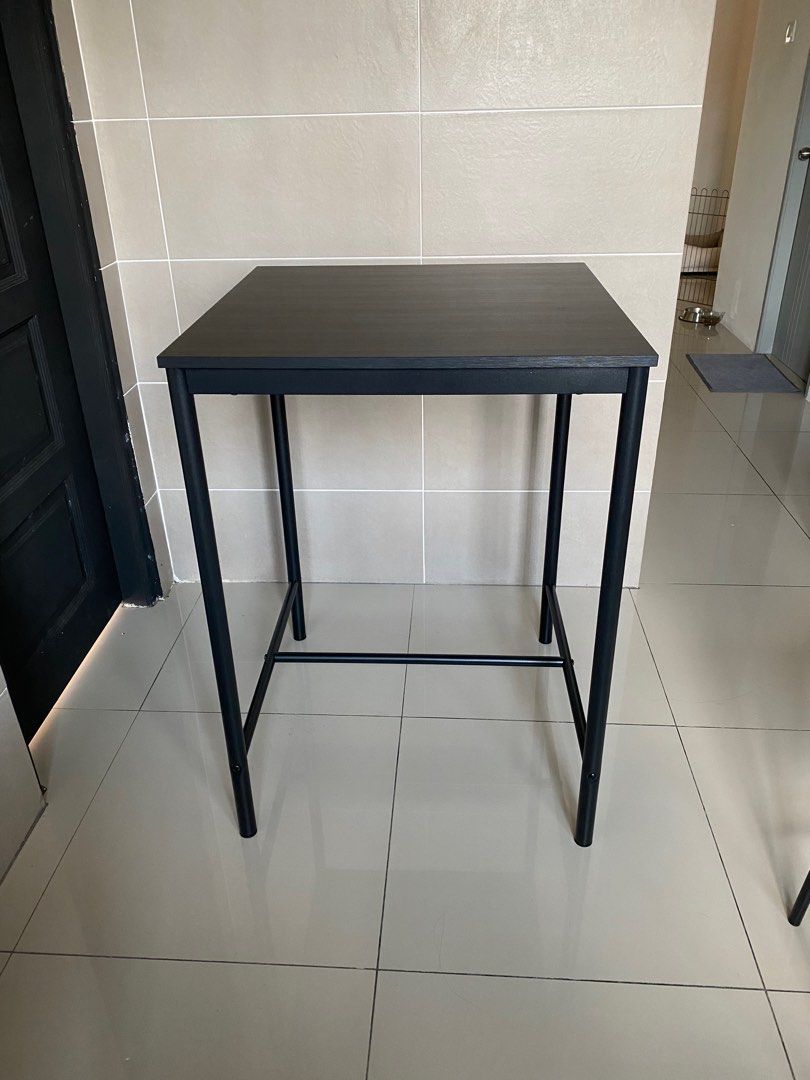 Black Bar Table (Kuching), Furniture & Home Living, Furniture, Tables