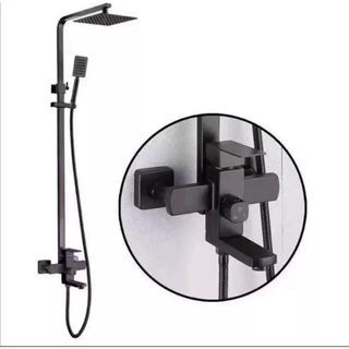 Black Shower set ( 3 in 1) For Hot and Cold
