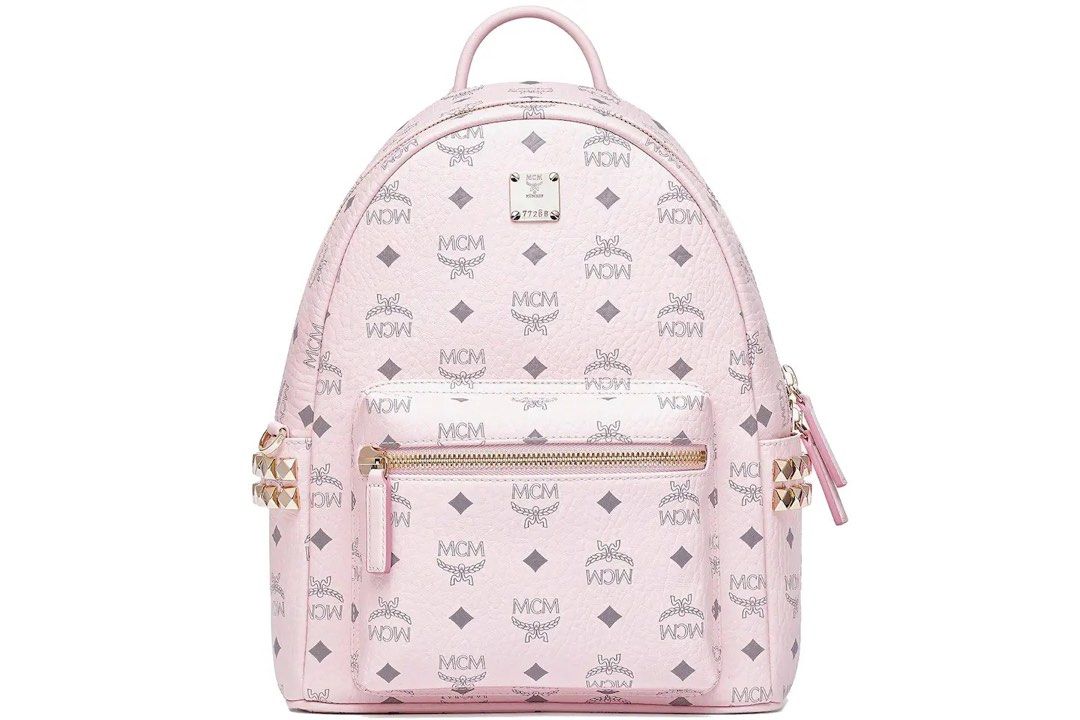 MCM Munchen M1976 Pink Backpack, Women's Fashion, Bags & Wallets, Backpacks  on Carousell