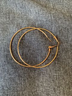 Brand new golden hoop earrings