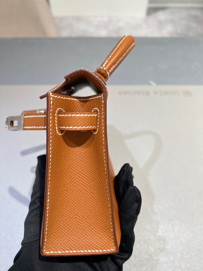 Hermes Mini Kelly 22 Pochette Bag - Malachite EPSOM Calfskin_2