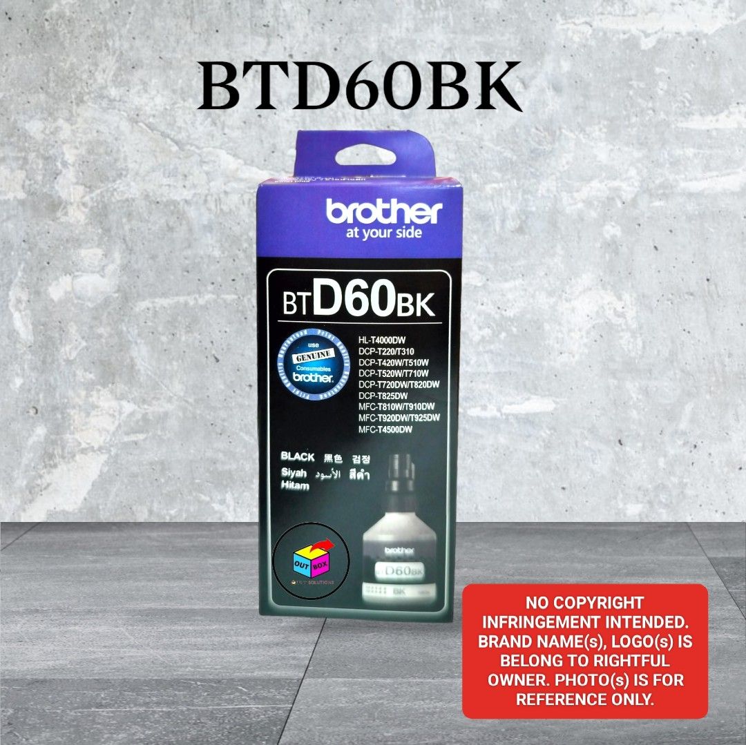 Brother BT6000Bk / BTd60Bk / Bt5000 Cyan Magenta Yellow on Carousell